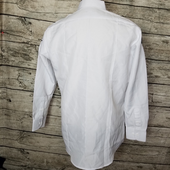 Tact Squad Private security White Long Sleeve Shirt Size Medium.Pit to pit app - Picture 4 of 9